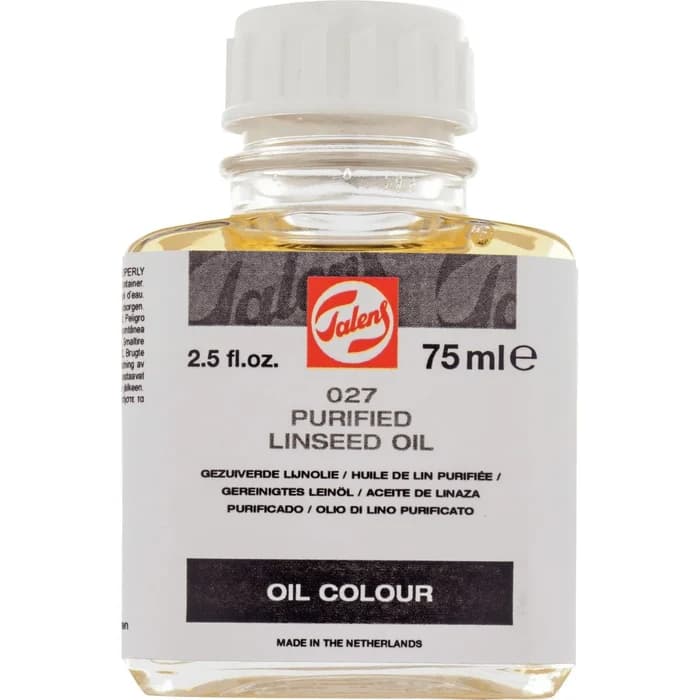 Huile De Lin Purifiée Talens 75ml - Médium Peinture