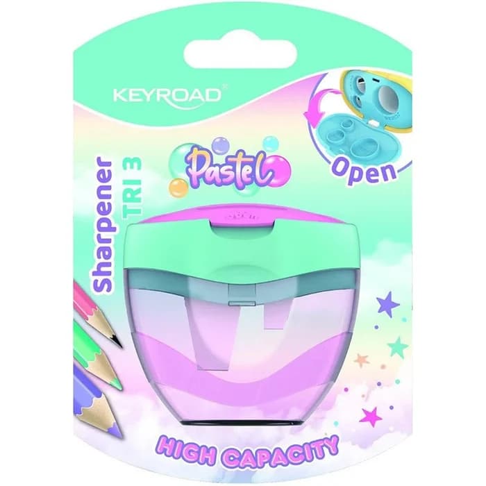 Taille Crayon KEYROAD Pastel 3 En 1 High Capacity