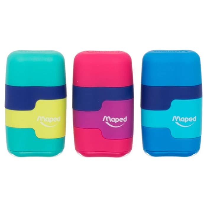 Taille Crayon + Gomme Connect Colorful MAPED