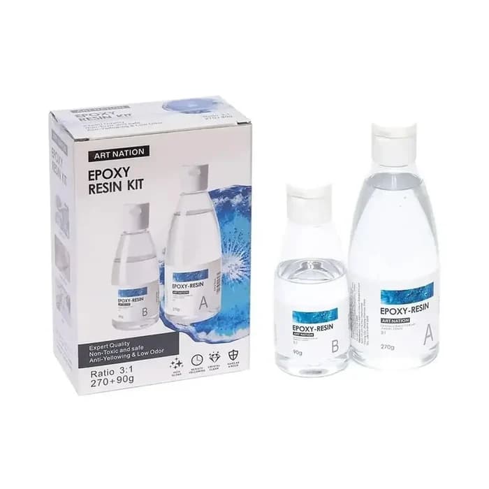 Kit Résine Époxy Art Nation 270g + 90g - Moulage DIY