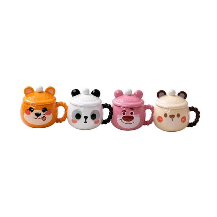 Mug Céramique avec Couvercle — Motif Panda