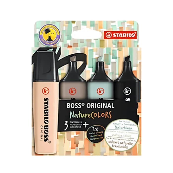 Stabilo Boss Original Naturecolors Pack 4 Surligneurs