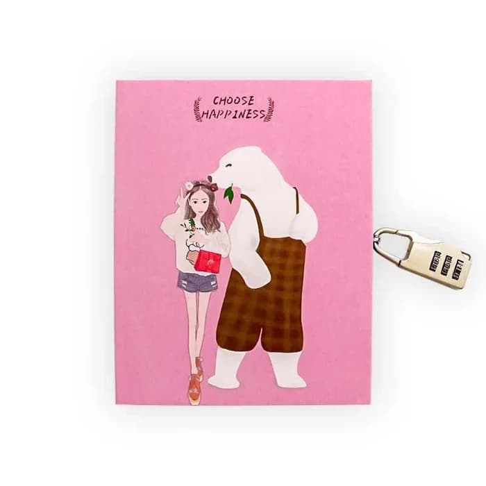 Notebook Avec Cadenas A6 Choose Happiness