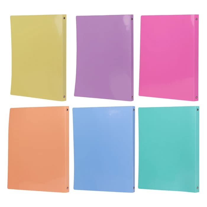 Classeur PP Souple Primo Pastel A4 Dos 20mm – 4 Anneaux – Assortis