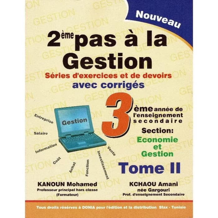 2ème Pas À La Gestion - 3ème Économie Et Gestion Tome 2