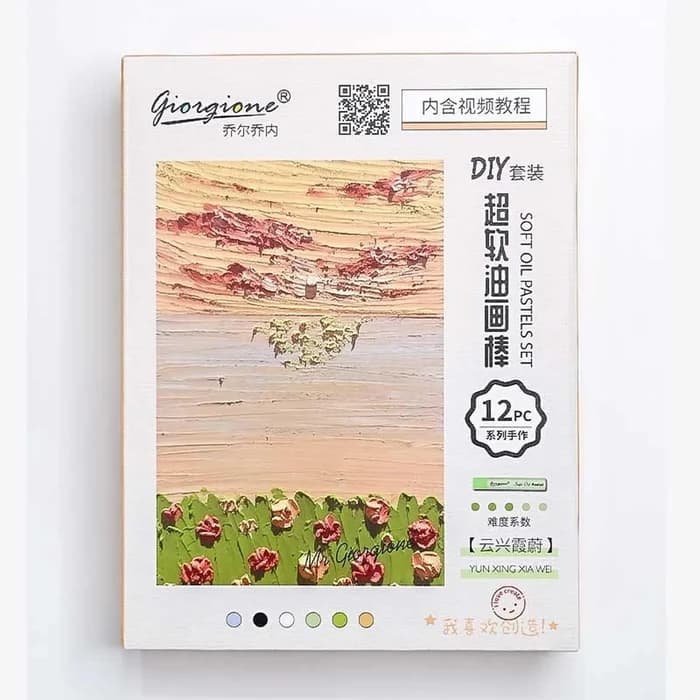 Coffret 12 Pastels À L'huile Giorgione