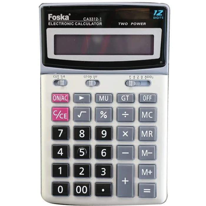 Calculatrice Foska -1 12 Digits Two Power