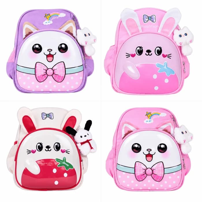 Cartable Enfant Motif Chat — Sac à Dos Scolaire