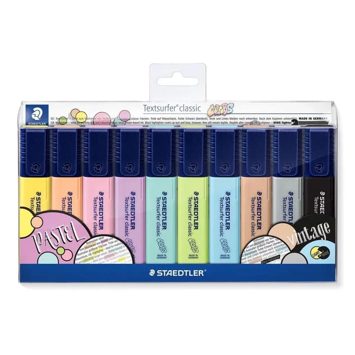 Staedtler Textsurfer Classic Surligneurs Pastel Pack 10
