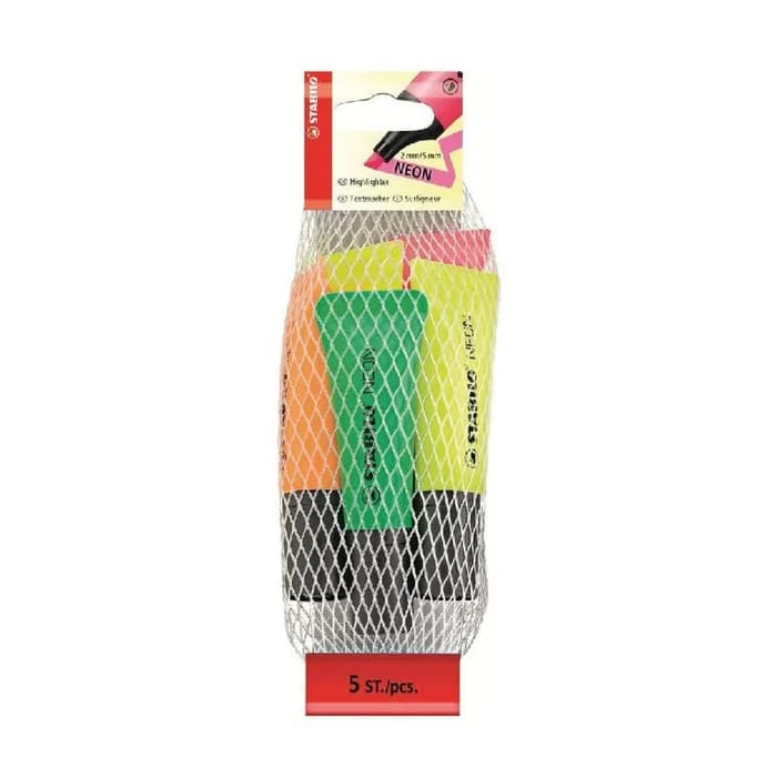 Stabilo Neon pack de 5