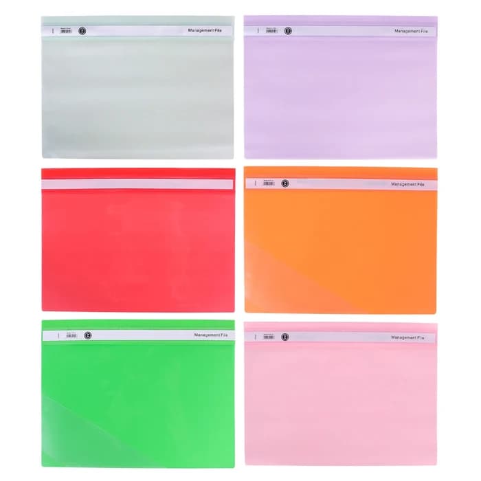 Chemise à Lamelle A4 — Management File L-320 (Coloris assortis)