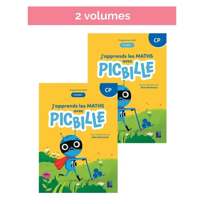 J'apprends les maths avec Picbille CP - Fichier en 2 volumes - Programmes 2025