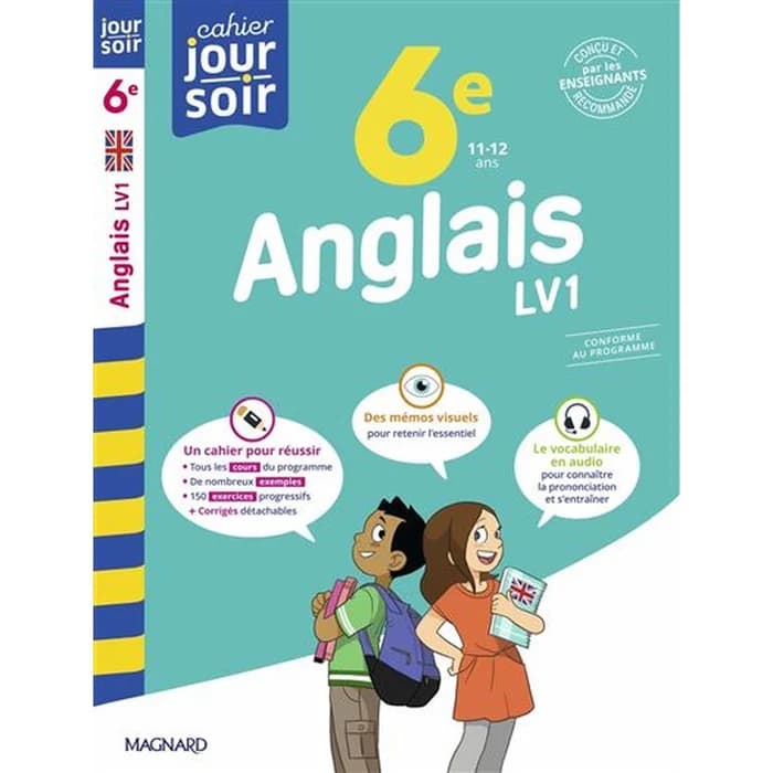 Anglais 6e LV1 - Cahier Jour Soir