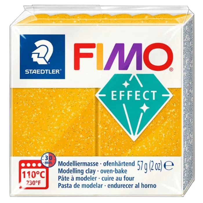 Pâte Fimo Effect Or Pailleté 112 - 57 gr