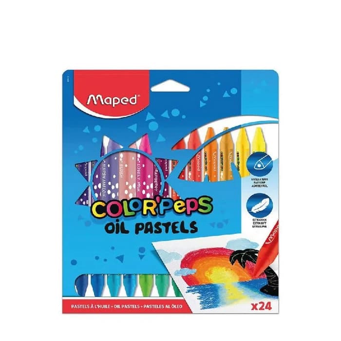 Maped Colorpeps Crayons Pastel À Huile X24