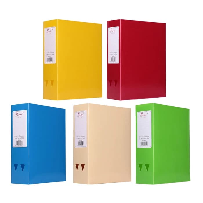 Boîte de Classement PP Primo A4 Dos 100mm – Très Grande Capacité – Coloris Assortis