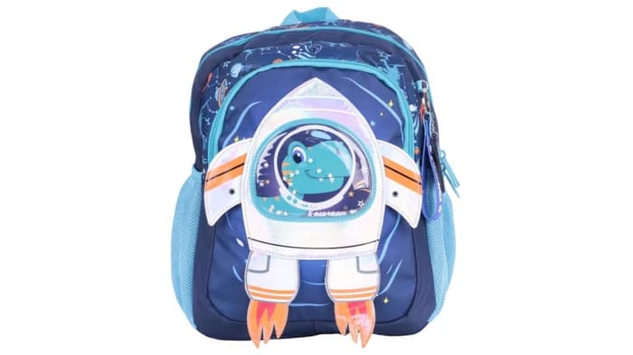JasmineStar - Cartable Dinosaure Enfant Bleu & Orange