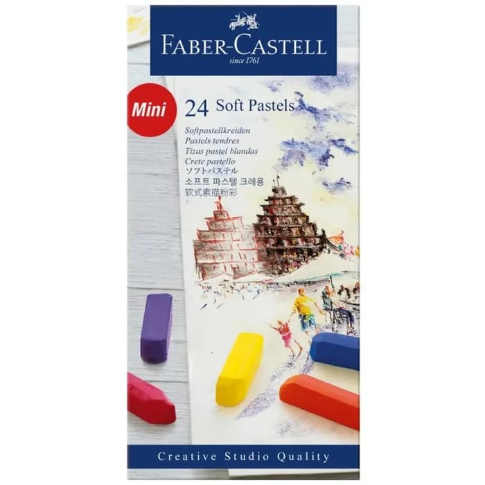 Pastels Doux Mini Faber-castell - Boîte 24 Bâtonnets