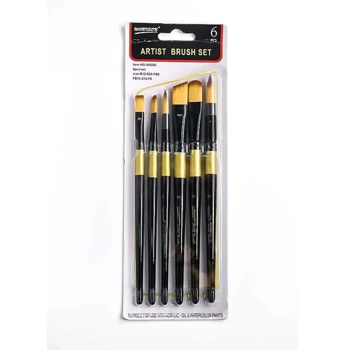 Set 6 Pinceaux Worison Artist Brush