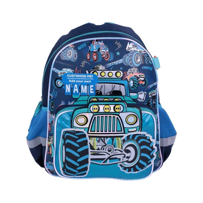 Cartable Vest Monster Truck — Sac à Dos Enfant Bleu