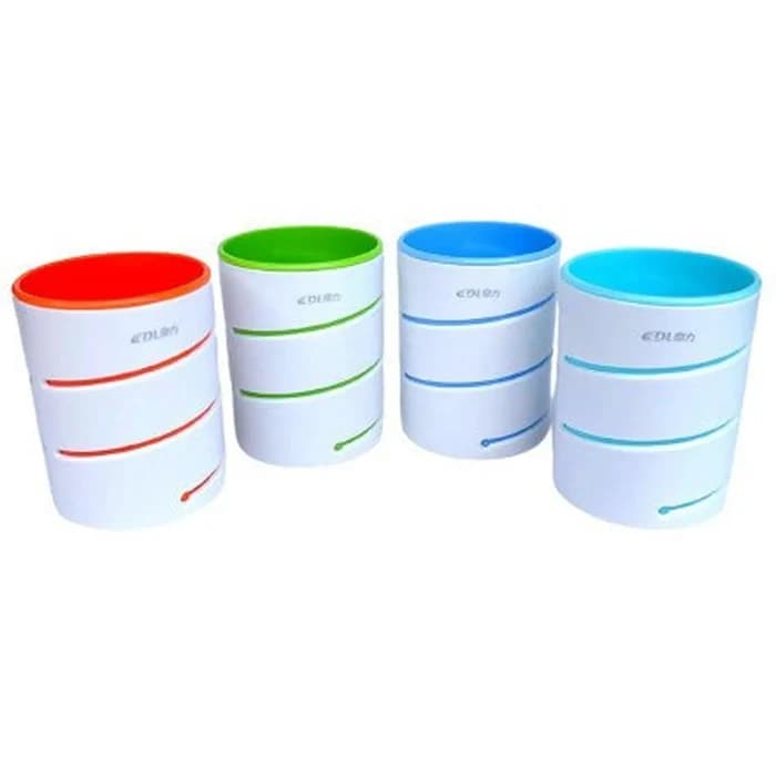 Porte Stylo Plastique Rond Coloré