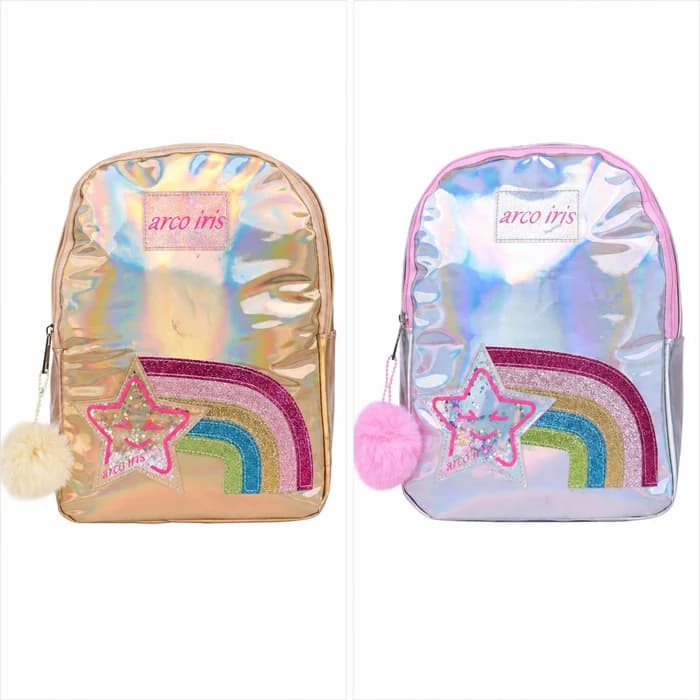 Sac à dos iridescent avec pompon — Primaire