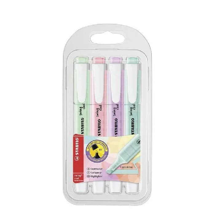 Stabilo Swing Cool Pastel 4 Couleurs