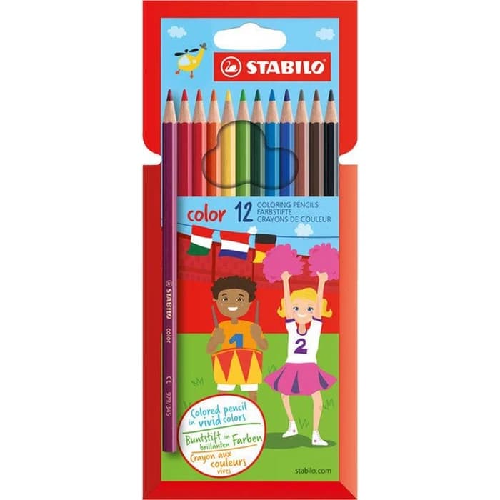 STABILO Color Crayons De Couleur - Boîte De 12