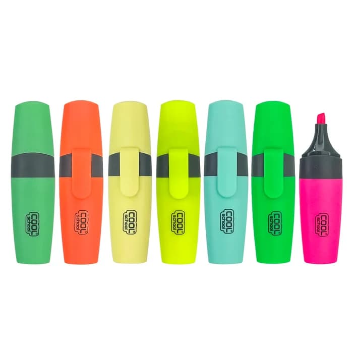 Cool School Surligneurs 6 Couleurs Fluo