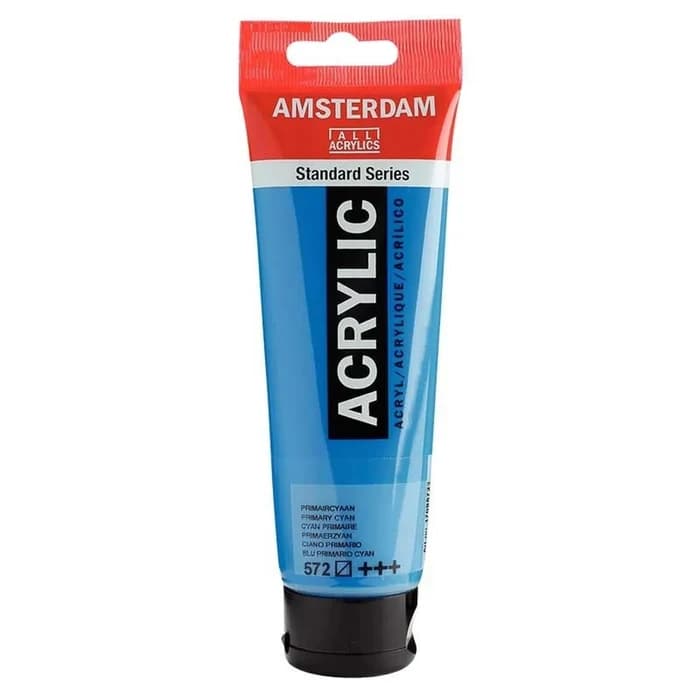 Peinture Acrylique Amsterdam Cyan Primaire 120ml