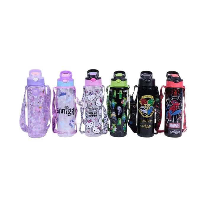 Smiggle Bouteille d'eau 680ml — Designs Hello Kitty, Harry Potter & Marvel