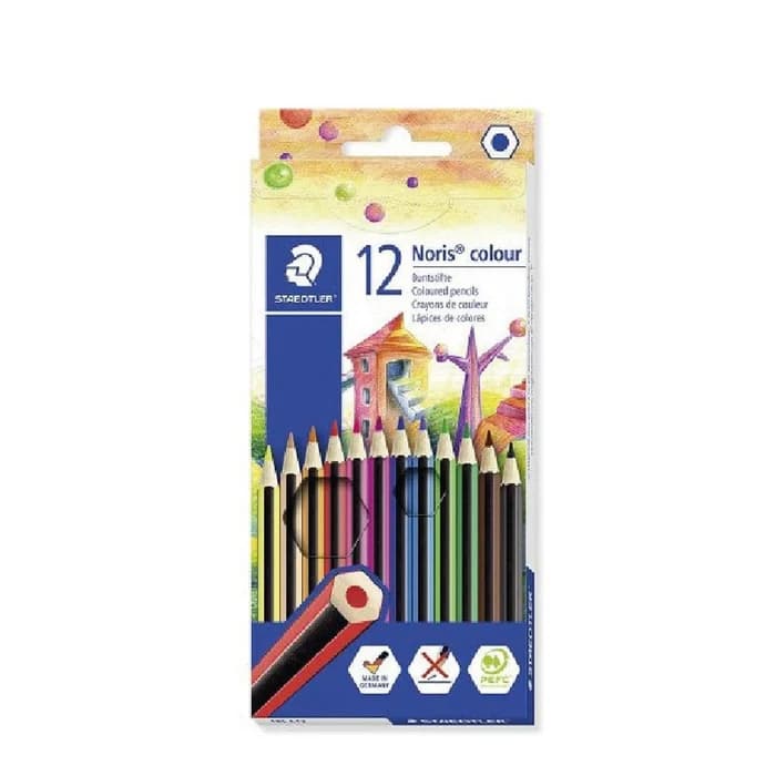 Staedtler Noris Colour Crayons De Couleur - Lot De 12