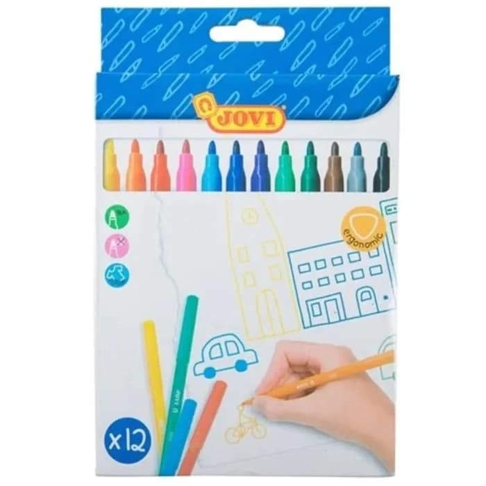 Feutres Jovi Pack 12 Couleurs