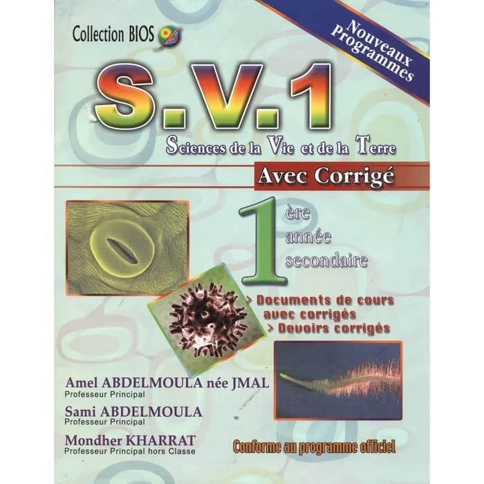 S.V.1 Sciences De La Vie Et De La Terre - 1ère Année